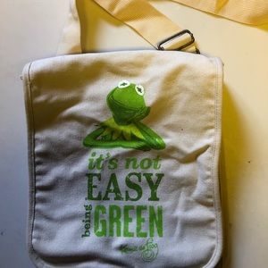 Muppets Kermit canvas bag. Used once Super cute.